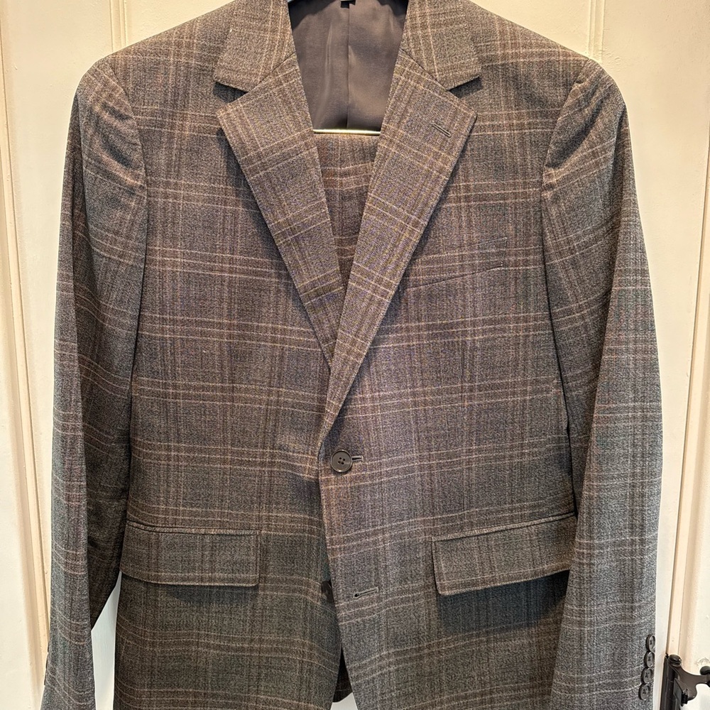 Bonobos Jetsetter Suit Brown Plaid - 38S